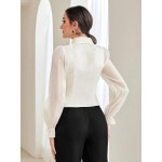 Modely Flare Sleeve Button Front Blouse